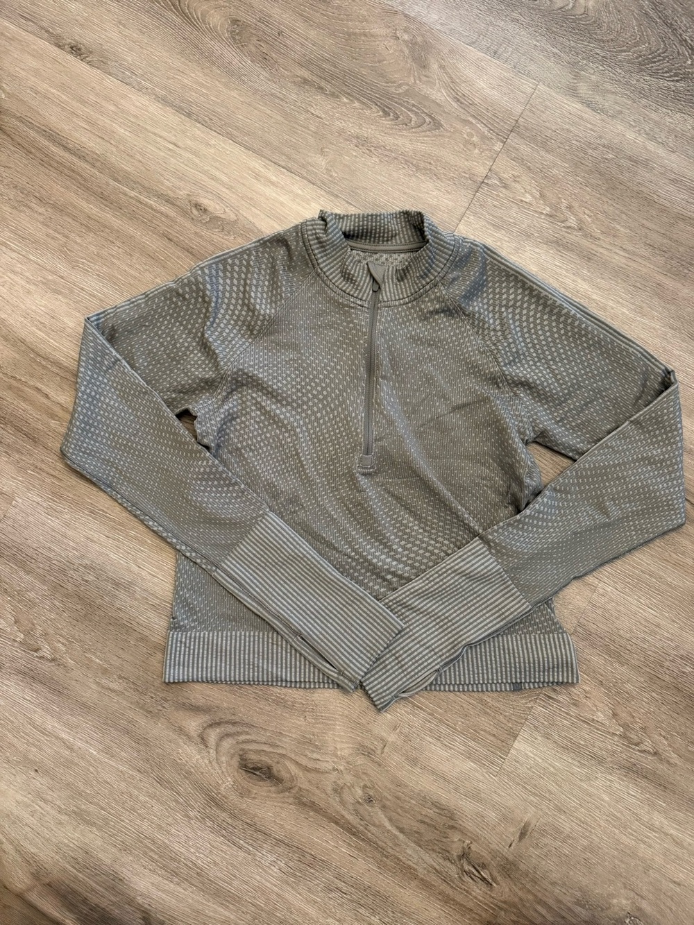 Lululemon Olive Gray Half-Zip